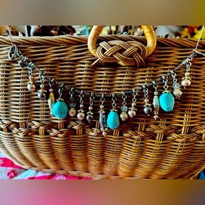 Turquoise and Beaded Bracelet
